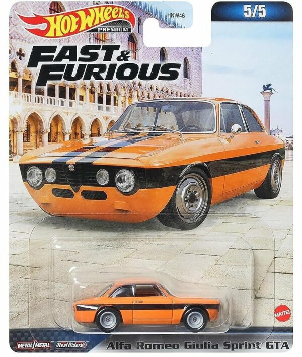 Alfa Romeo Giulia Sprint GTA orange F&F - Hot Wheels 1:64