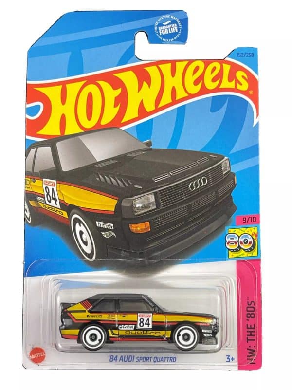 Audi Quattro Sport 1984 svart - Hot Wheels 1:64