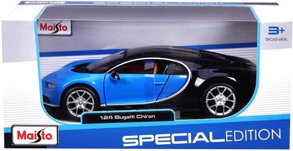 Bugatti Chiron blå/mörk blå - skala 1:24 - Bild 2