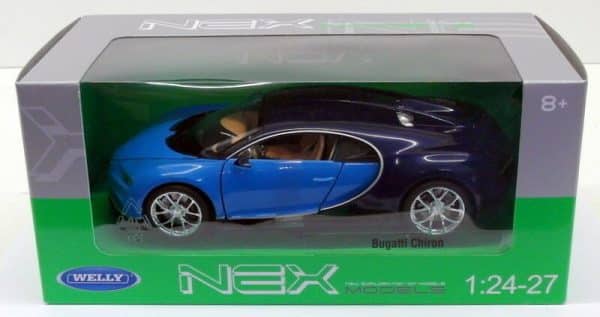 Bugatti Chiron, blau/dunkelblau, 2016 – Maßstab 1:24 – Bild 2