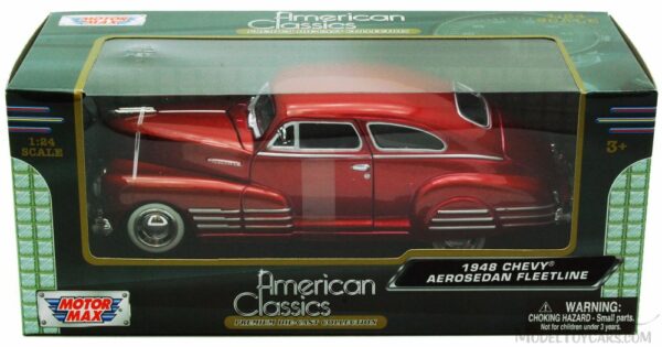 Chevrolet Aerosedan Fleetline 1948 röd - skala 1:24 - Bild 2