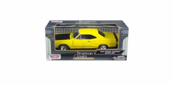 Dodge Coronet super Bee 1969 keltainen - mittakaava 1:24 - Kuva 2