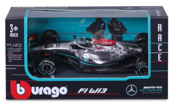 F1 Mercedes AMG no 63 G.Russell 2022 - mittakaava 1:43 (vaurioitunut pakkaus) - Kuva 2