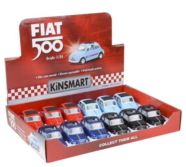 Fiat 500 rød - skala 1:24 - Bilde 2