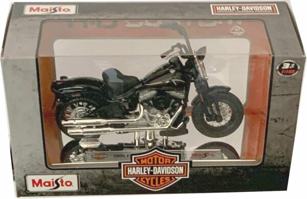 Harley Davidson FLSTB Cross Bones 2008 svart - skala 1:18 - Bild 2