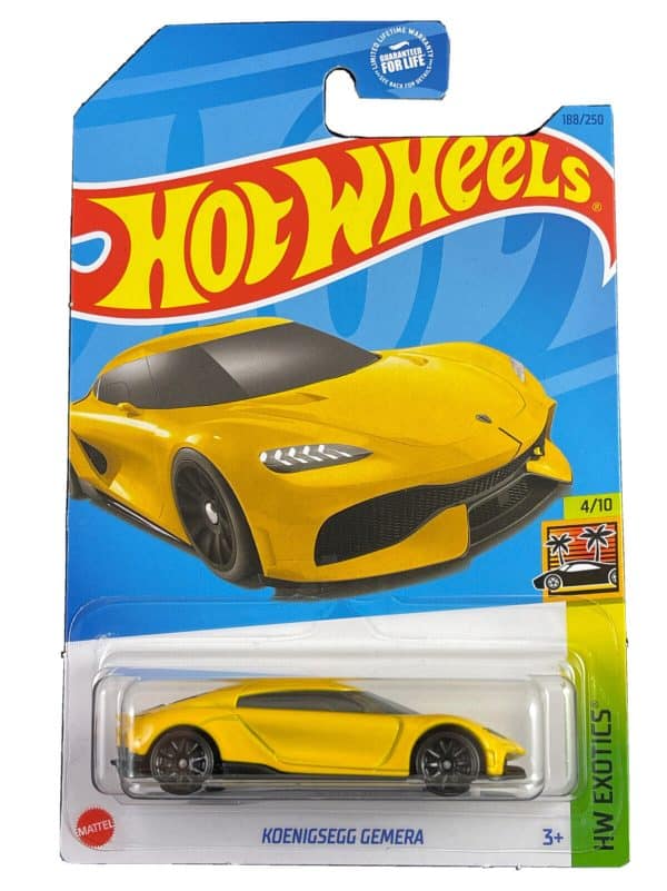 Koenigsegg Gemera gul - Hot Wheels 1:64