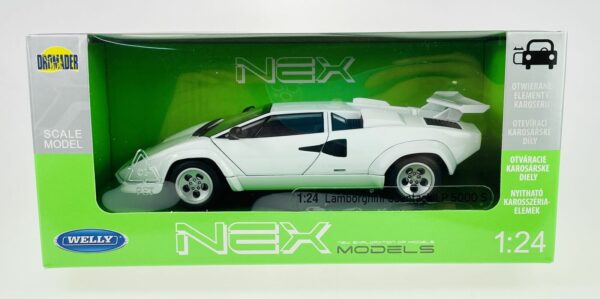 Lamborghini Countach LP-5000 hvit - skala 1:24 - Bilde 2