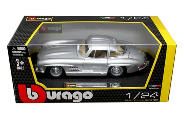 Mercedes 300 SL (W198) 1954 sølv - skala 1:24 - Bilde 2