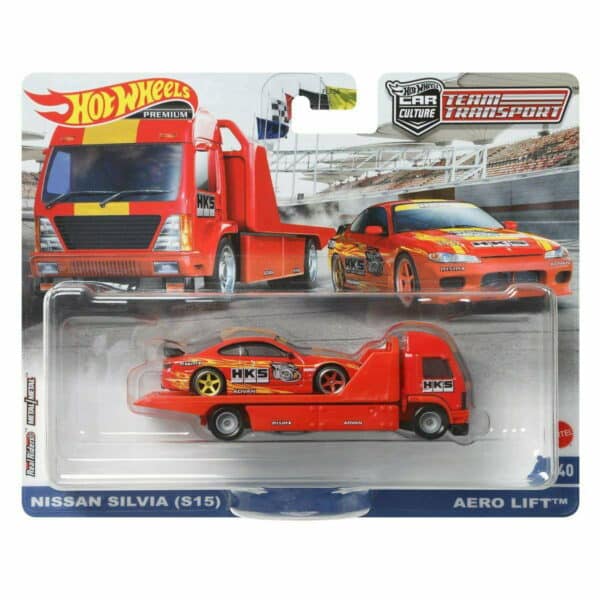 Nissan Silvia S15 "HKS" &amp; Aero Lift - Hot Wheels 1:64