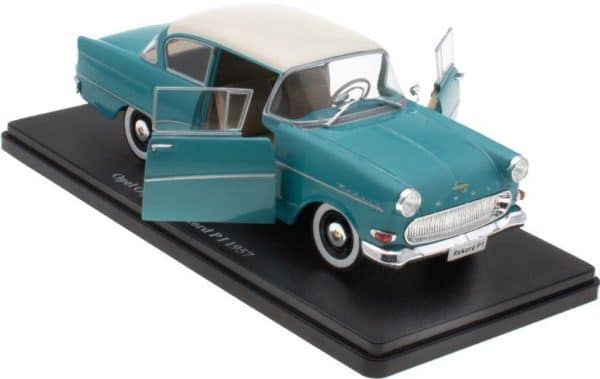 Opel Olympia Rekord P1 1957 blå/hvit - skala 1:24 - Bilde 2