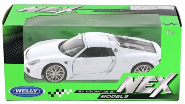 Porsche 918 Spyder avoin - valkoinen - mittakaava 1:24 - Kuva 2