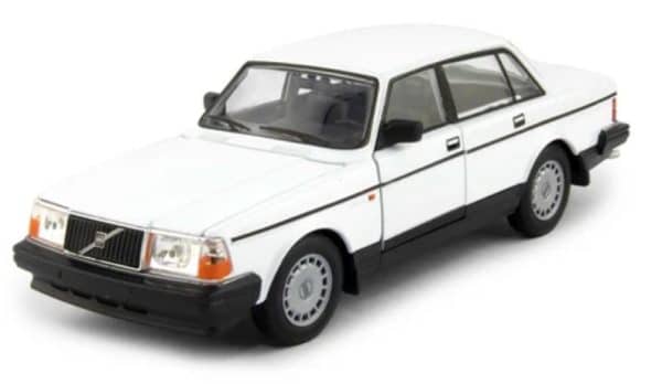 Volvo 240 GL vit - skala 1:24