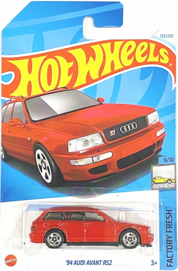 Audi RS 2 Avant 1994 punainen - Hot Wheels 1:64