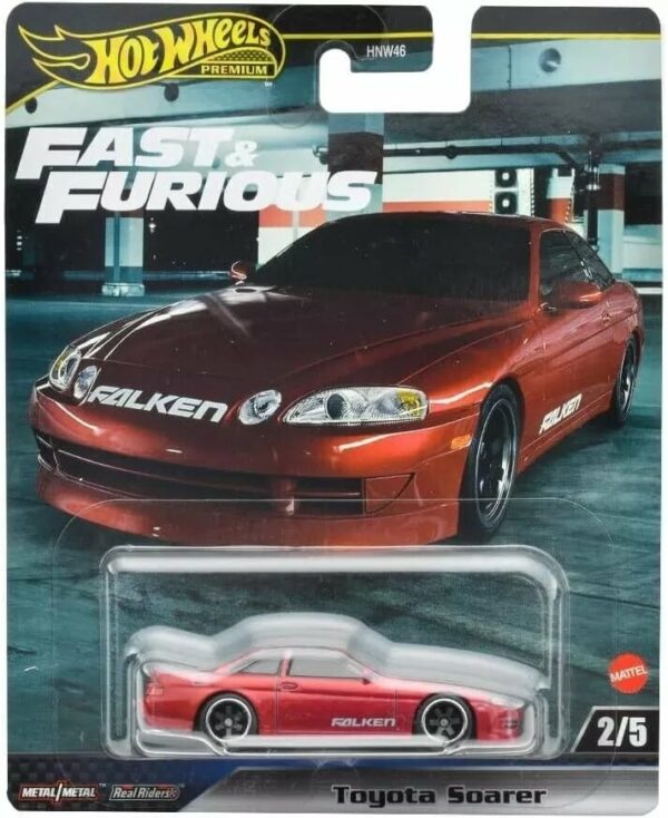 Toyota Soarer Z30 röd F&F - Hot Wheels 1:64