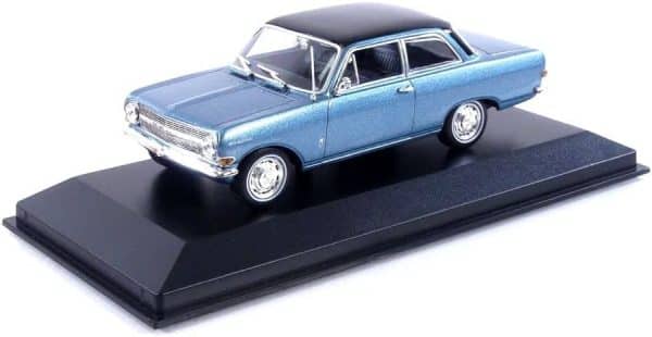 Opel Rekord A 1962 blå/sort - skala 1:43