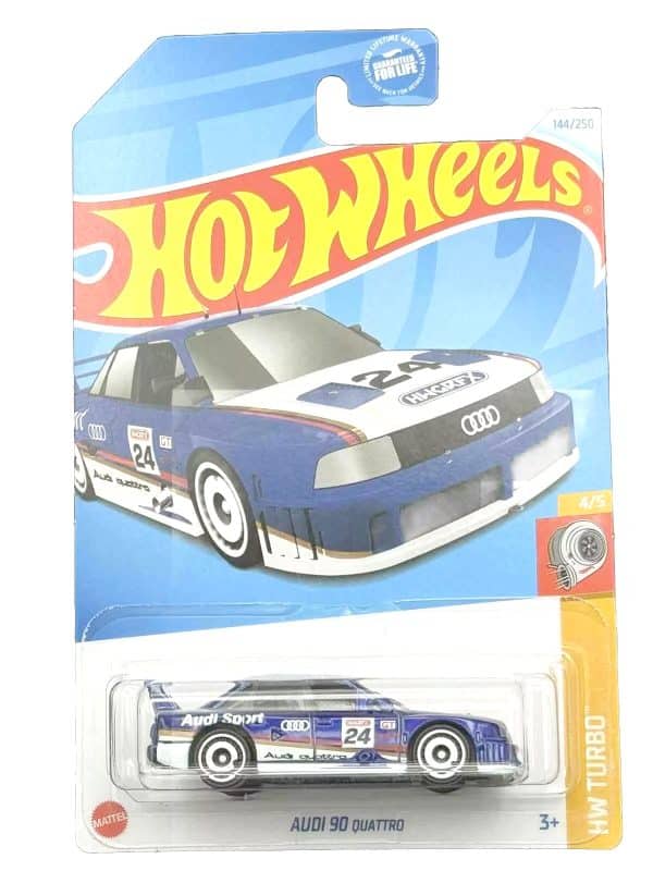 Audi Quattro 1990 blå - Hot Wheels 1:64