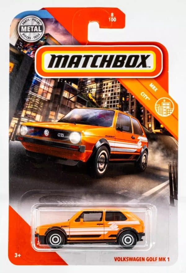 VW Golf Mk 1 1976 orange - Matchbox 1:64