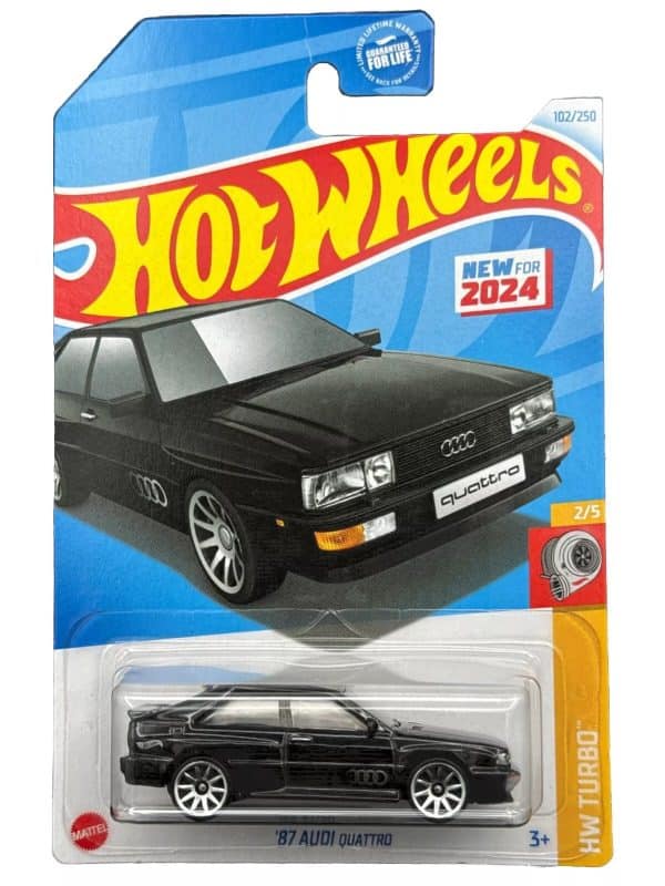 Audi Quattro 1987 musta - Hot Wheels 1:64