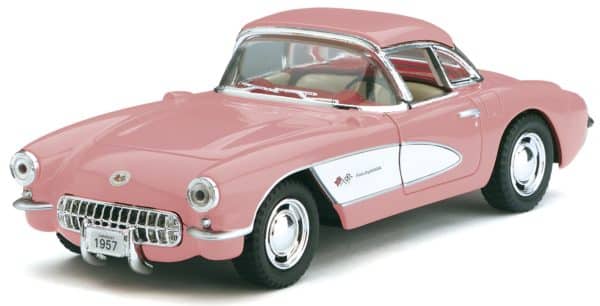 Chevrolet Corvette 1957 pink - scale 1:34