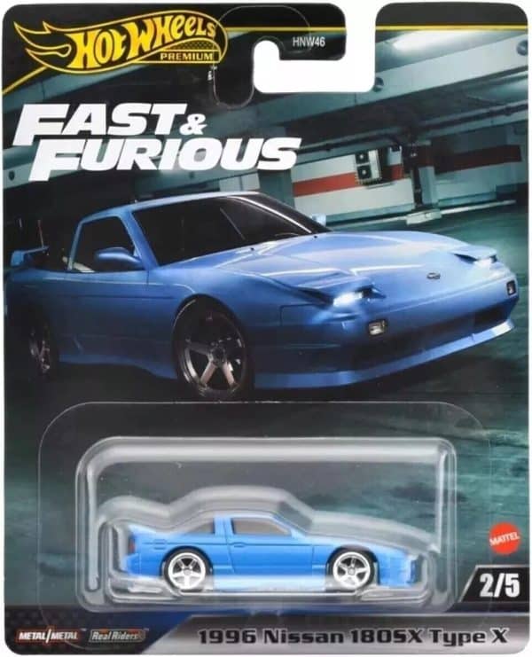 Nissan 180SX Type X 1996 blau F&amp;F - Hot Wheels 1:64