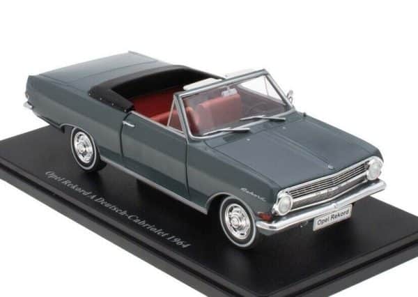 Opel Rekord A Cabriolet 1964 grau - Maßstab 1:24