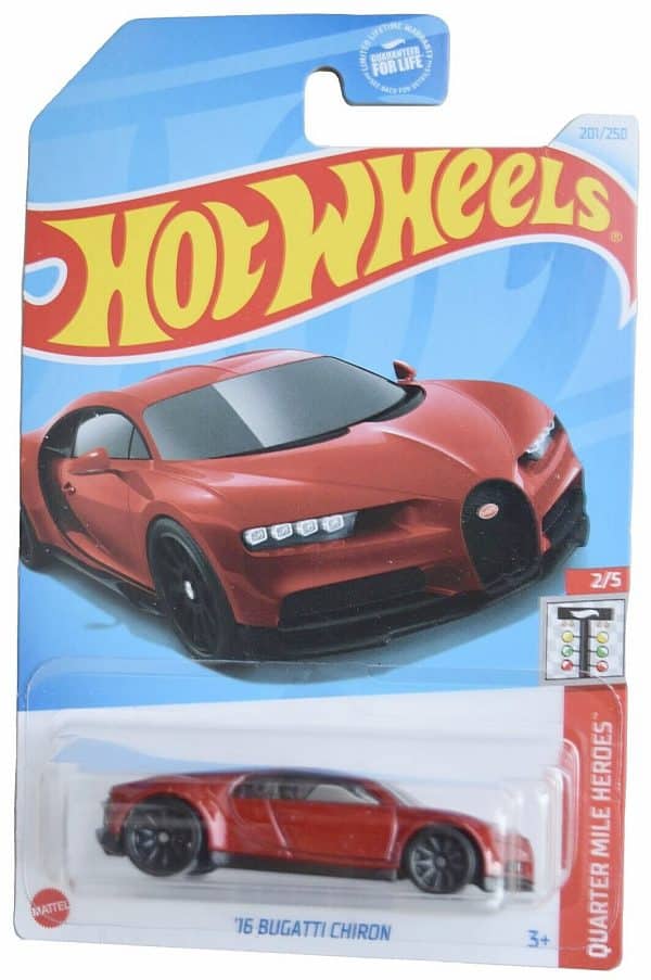 Bugatti Chiron rød - Hot Wheels 1:64