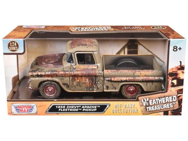 Chevrolet Apache Fleetside 1958 Weathered Treasure - Mittakaava 1:24 - Kuva 2