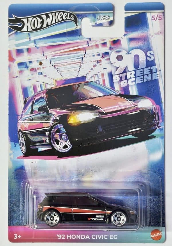 Honda Civic EC 1992 90s Street Scene - Hot Wheels 1:64