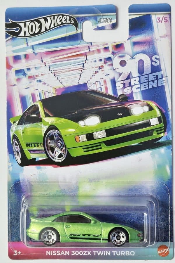 Nissan 300ZX Twin Turbo 90er Straßenszene – Hot Wheels 1:64