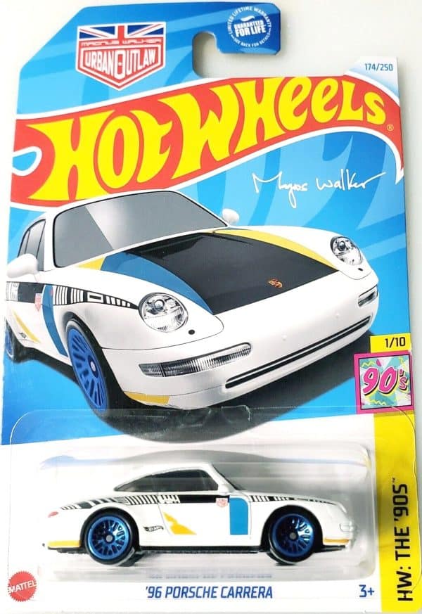 Porsche Carrera 1996 vit - Hot Wheels 1:64