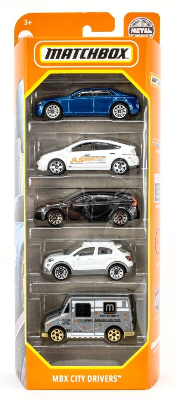 Matchbox City Drivers 5-pack (Volvo V60 mm) - Matchbox 1:64