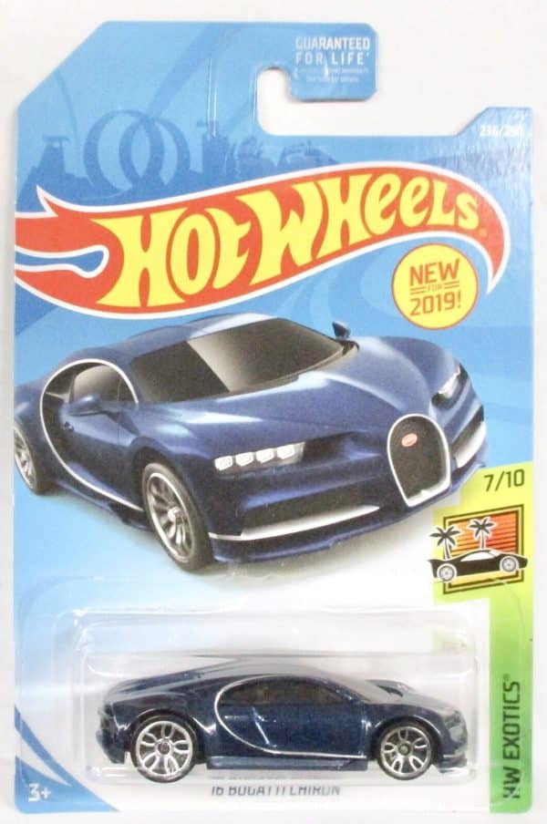 Bugatti Chiron blå - Hot Wheels 1:64