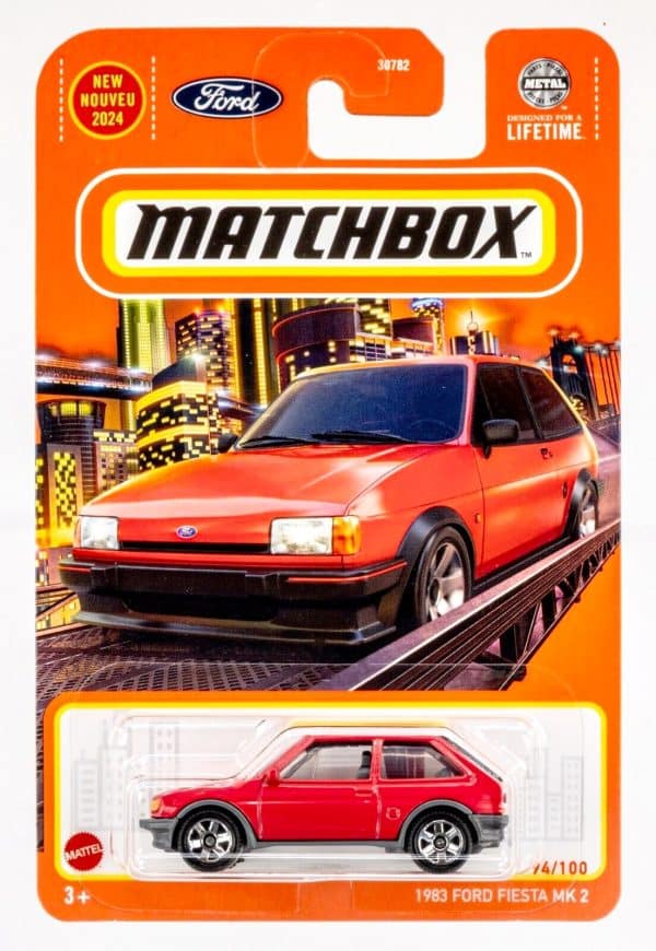 Ford Fiesta Mk 2 1983 red - Matchbox 1:64