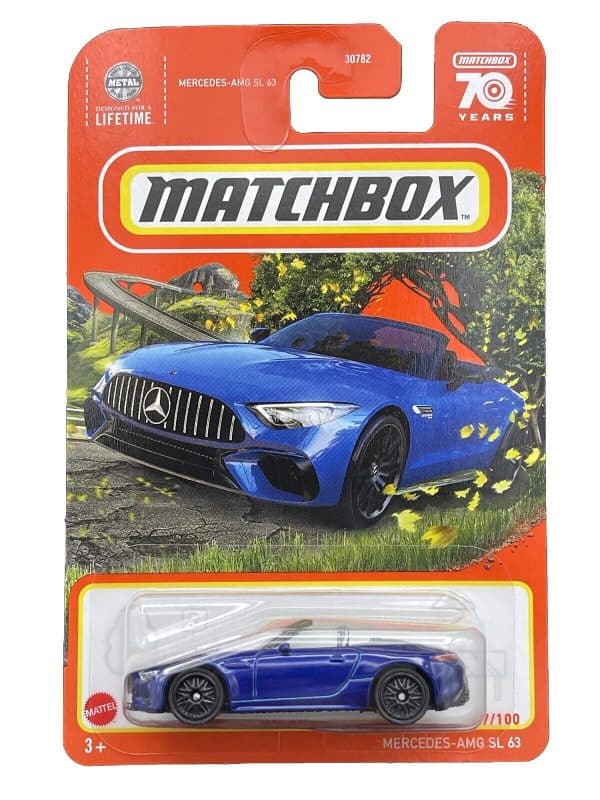 Mercedes AMG SL 63 blå - Matchbox 1:64