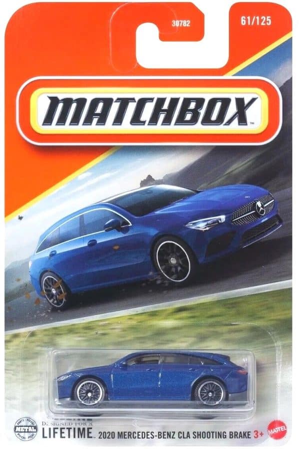 Mercedes Benz CLA Shooting Brake 2020 blå - Matchbox 1:64