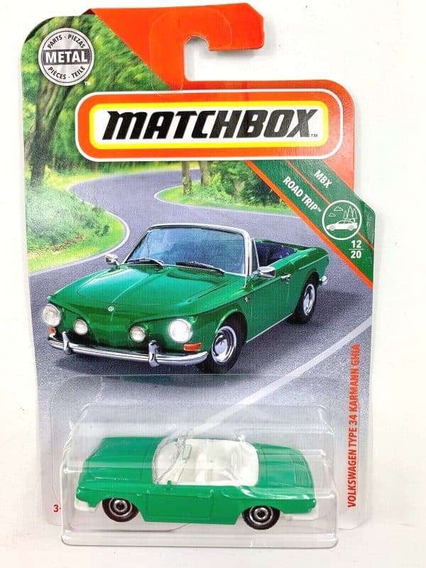 VW Type 34 Karmann Ghia vihreä - Matchbox 1:64