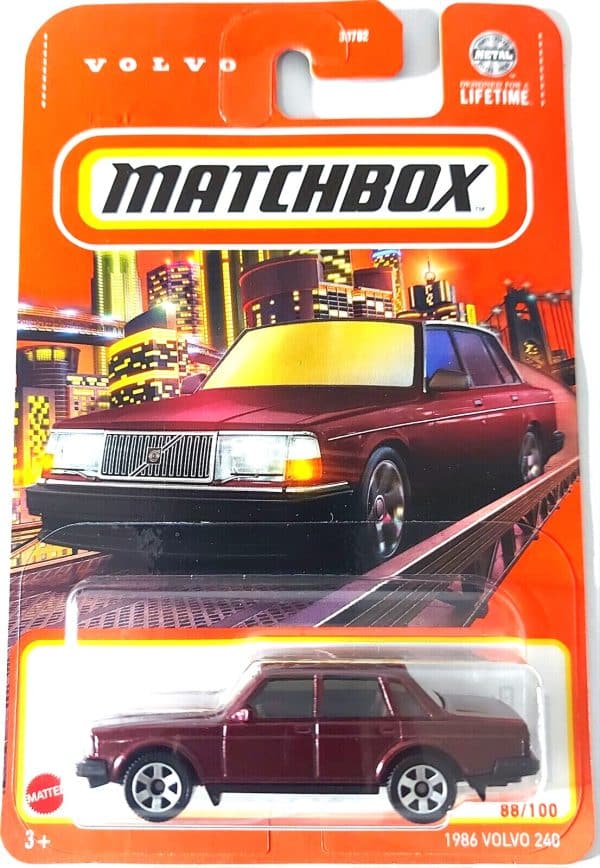 Volvo 240 1986 rød - Matchbox 1:64