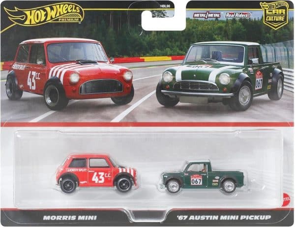 2 -Pack Morris Mini, Austin Mini Pickup 1967 - Hot Wheels 1:64