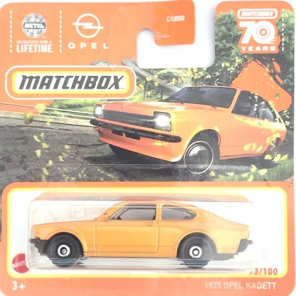 Opel Kadett Orange - Matchbox 1:64 (short card)